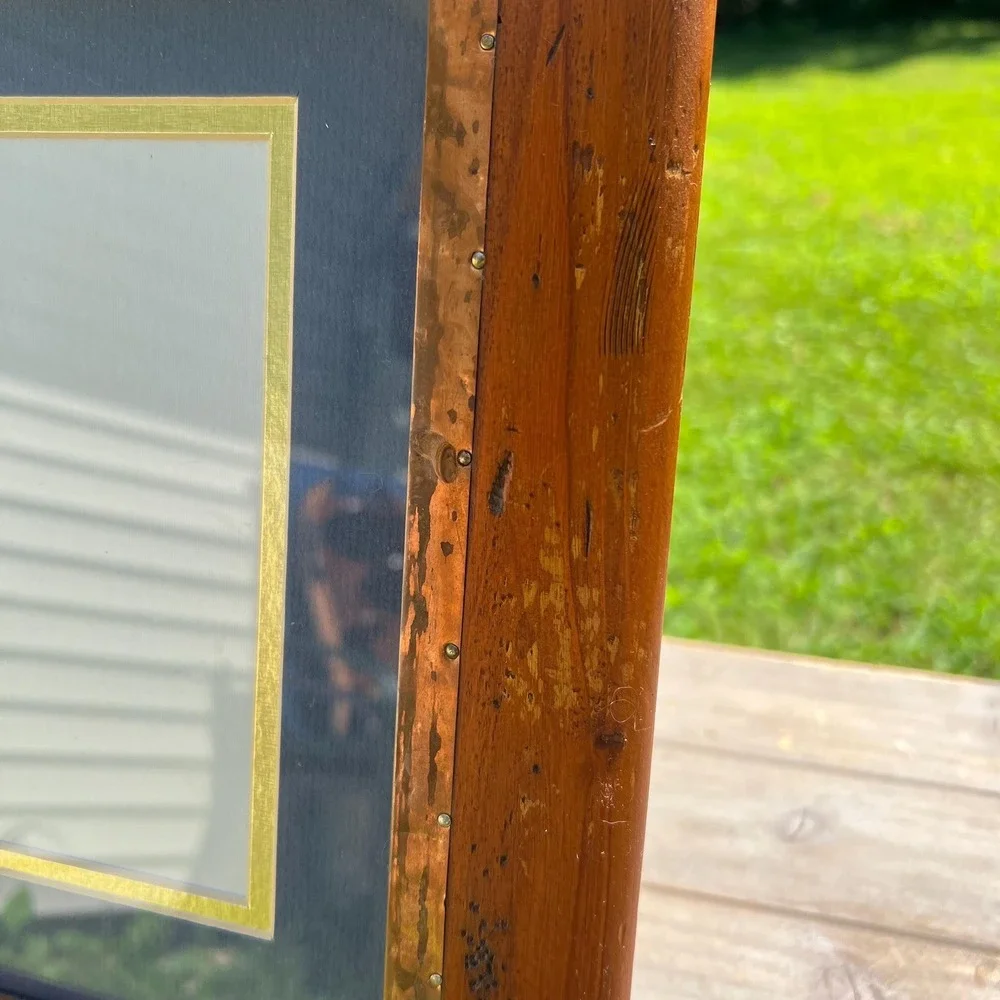 Wood and Copper Picture Frame | 5x7